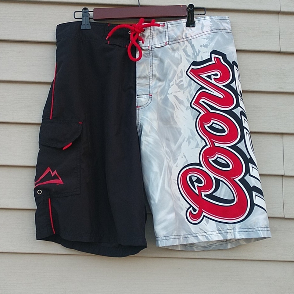 Coors Light swim trunks